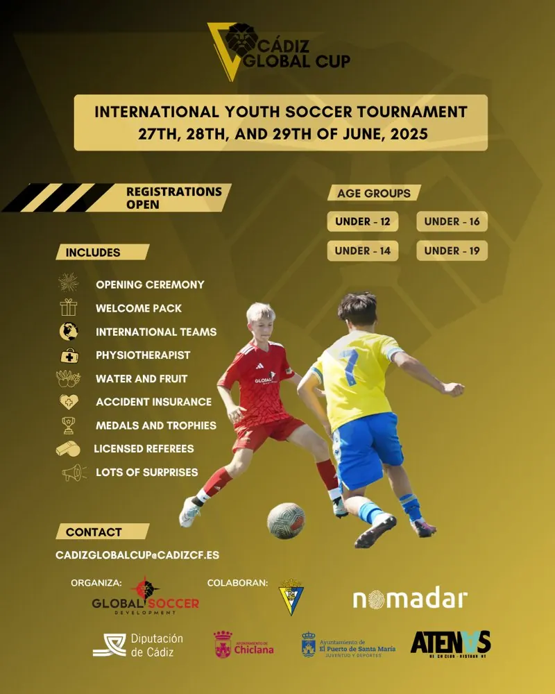 Cartel oficial de la primera edición de la Cádiz Global Cup